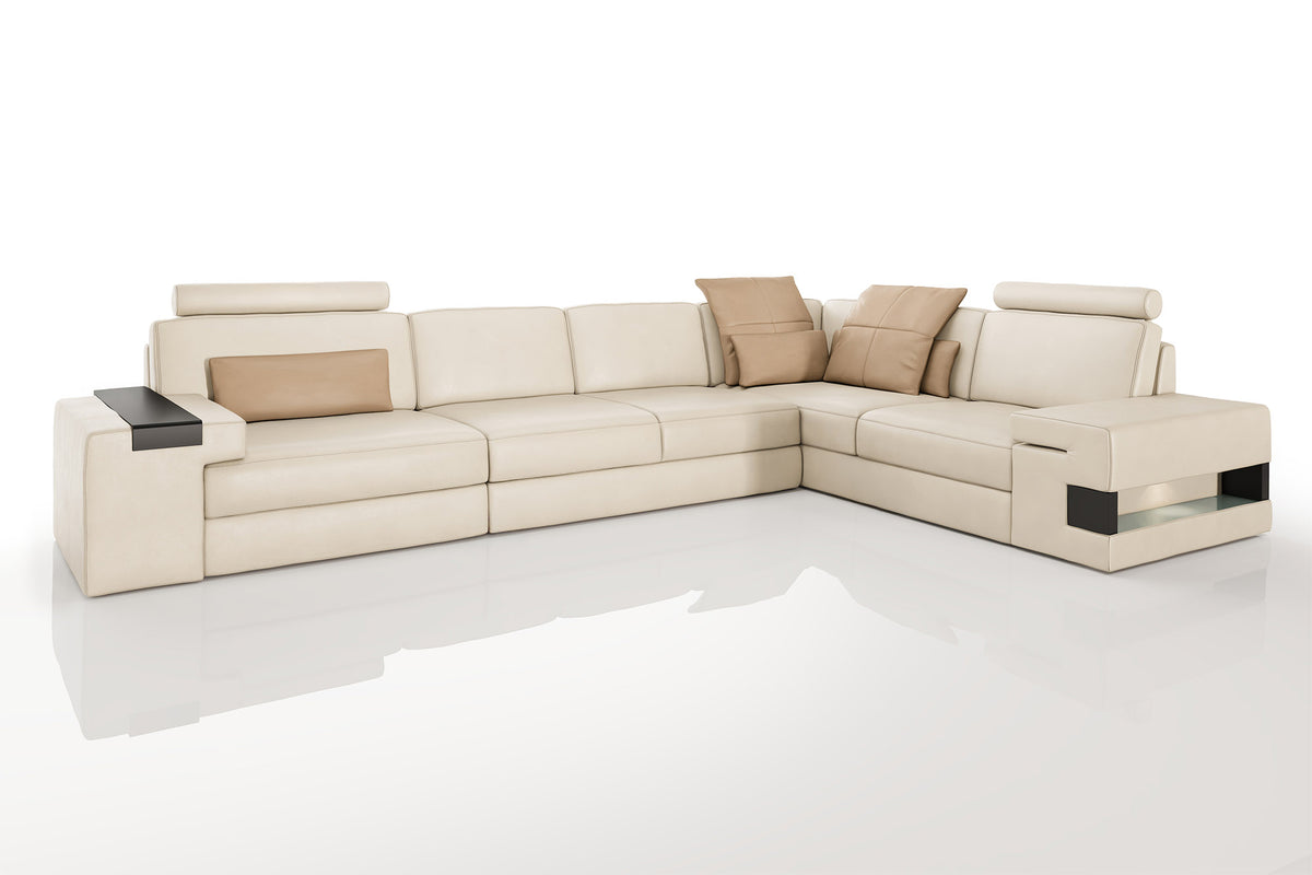 Los Angeles II Leather L-Sectional