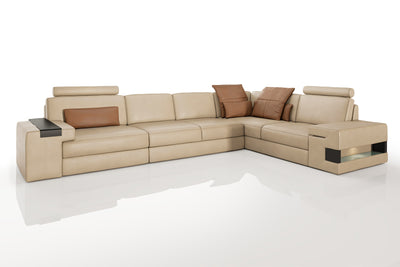 Los Angeles II Leather L-Sectional