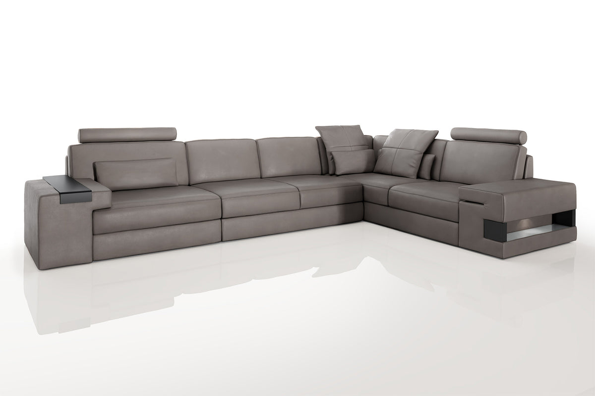 Los Angeles II Leather L-Sectional