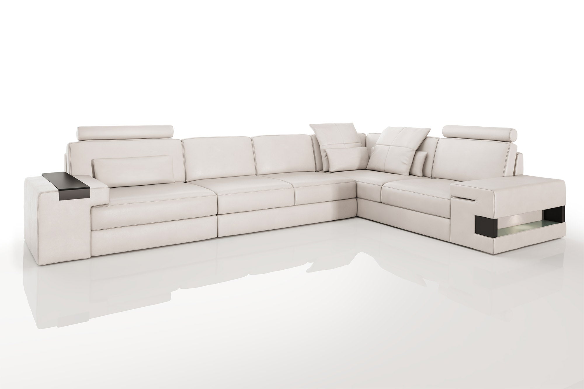 Los Angeles II Leather L-Sectional