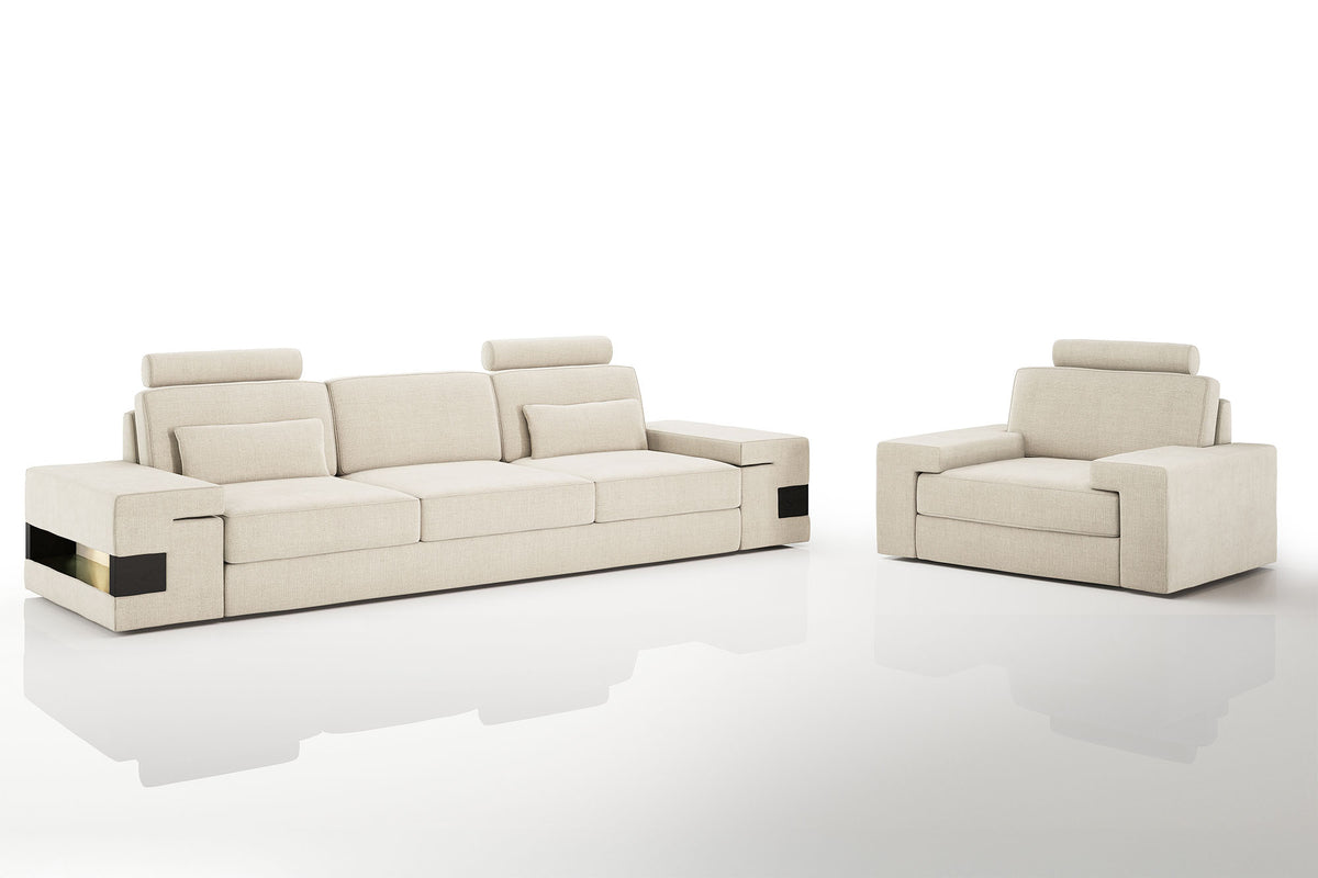 Los Angeles Fabric Sofa Set