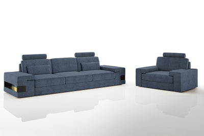 Los Angeles Fabric Sofa Set