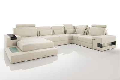 Los Angeles Fabric U-Chaise Sectional
