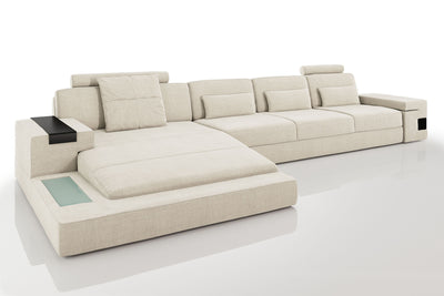 Los Angeles III-LG Fabric Chaise Sectional