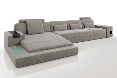 Los Angeles III-LG Fabric Chaise Sectional