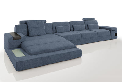 Los Angeles III-LG Fabric Chaise Sectional