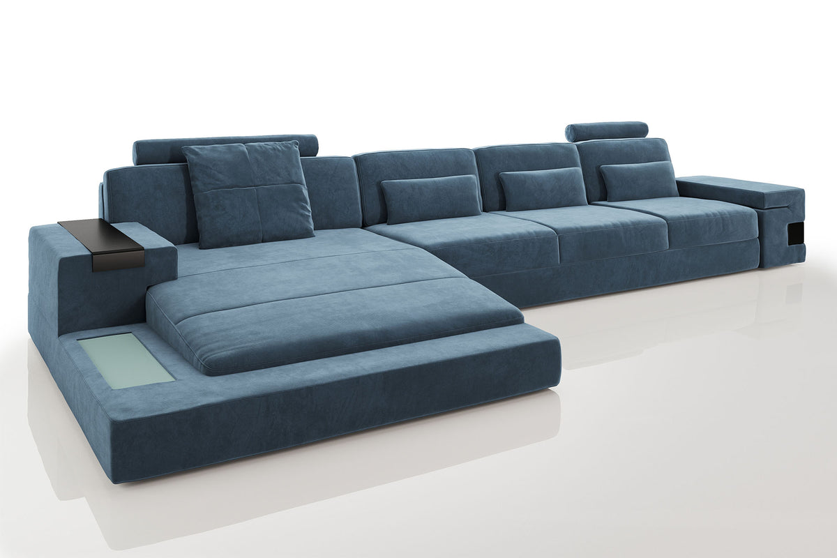 Los Angeles III-LG Fabric Chaise Sectional