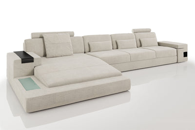 Los Angeles III-LG Fabric Chaise Sectional