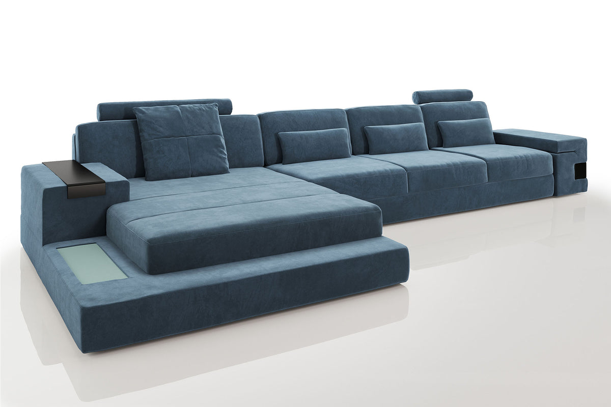 Los Angeles III-LG Fabric Chaise Sectional