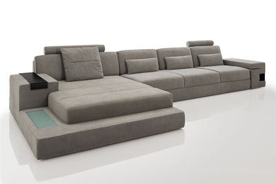 Los Angeles III-LG Fabric Chaise Sectional
