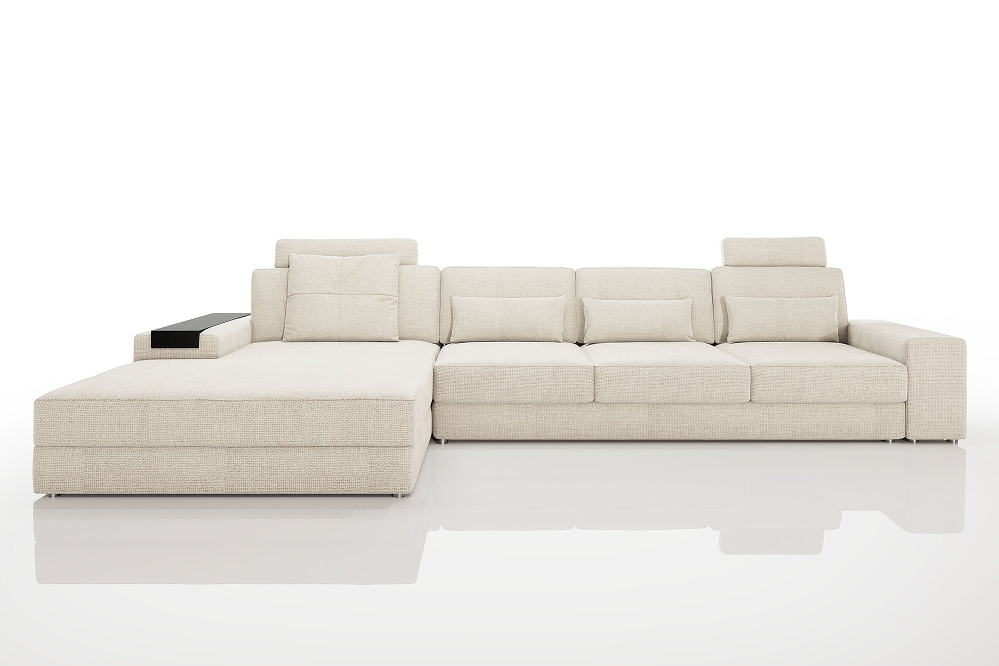 Los Angeles III-LG Modern Fabric Chaise Sectional