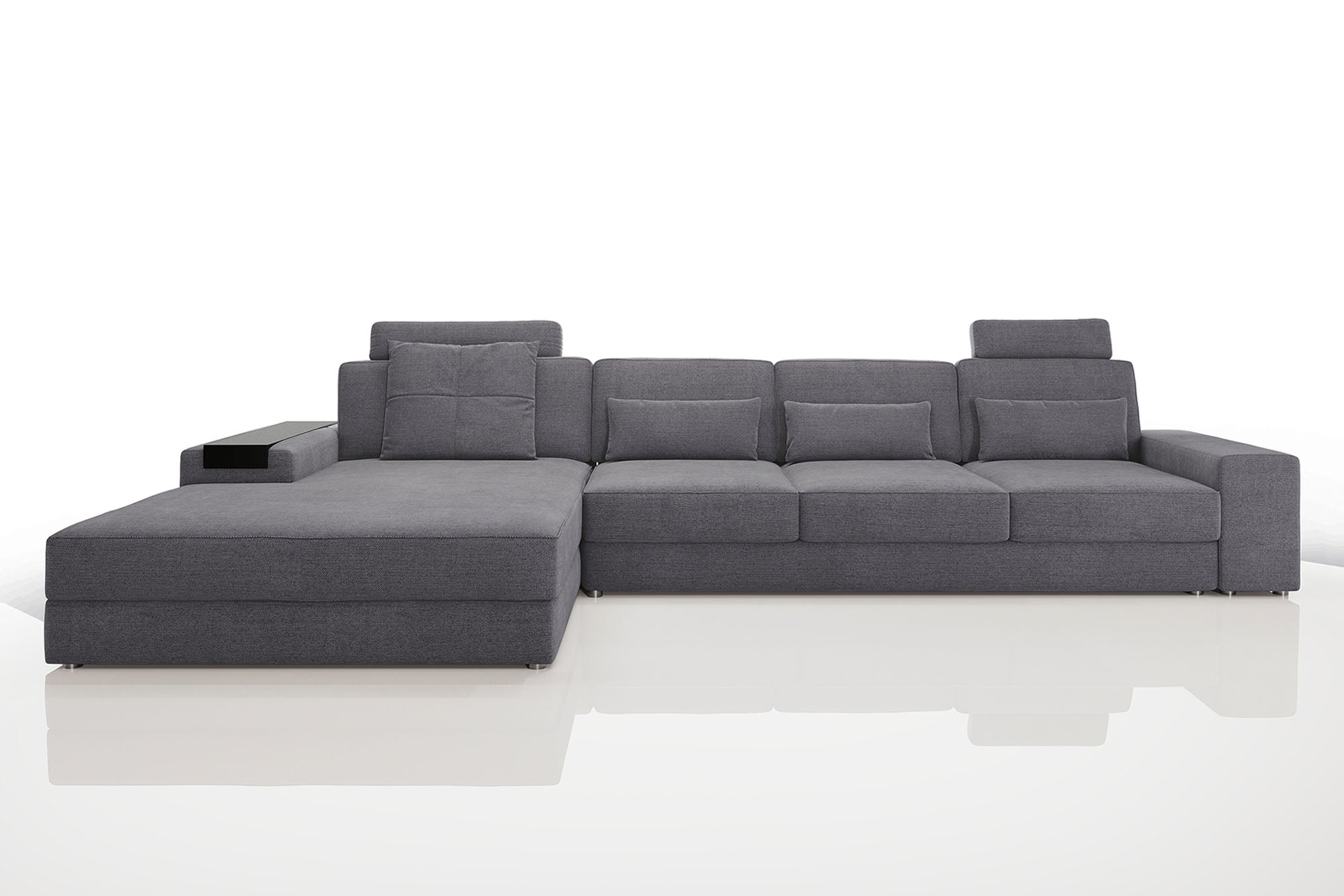 Los Angeles III-LG Modern Fabric Chaise Sectional