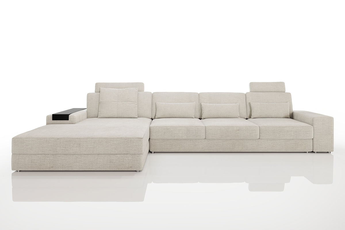 Los Angeles III-LG Modern Fabric Chaise Sectional
