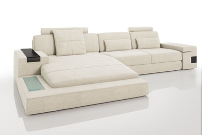 Los Angeles III Fabric Chaise Sofa
