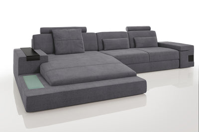 Los Angeles III Fabric Chaise Sofa