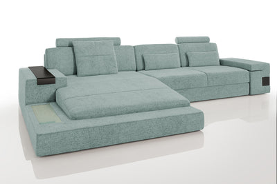 Los Angeles III Fabric Chaise Sofa