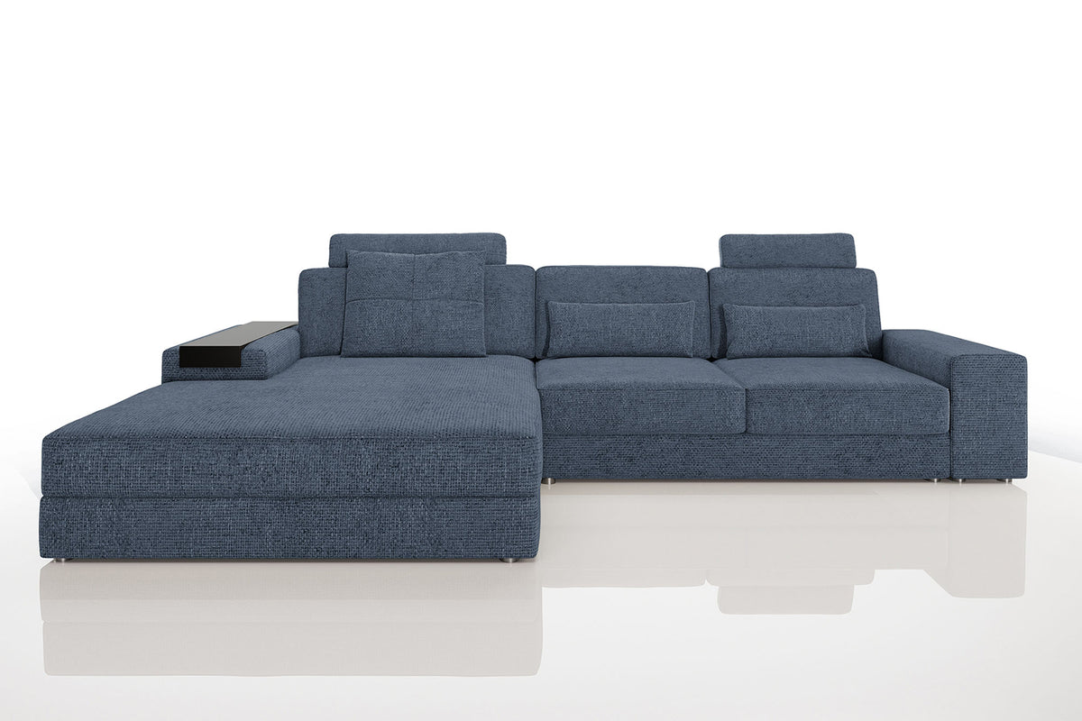 Los Angeles III Modern Fabric Chaise Sofa