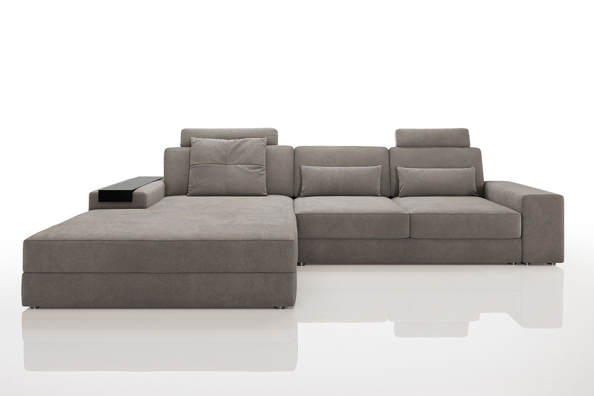 Los Angeles III Modern Fabric Chaise Sofa