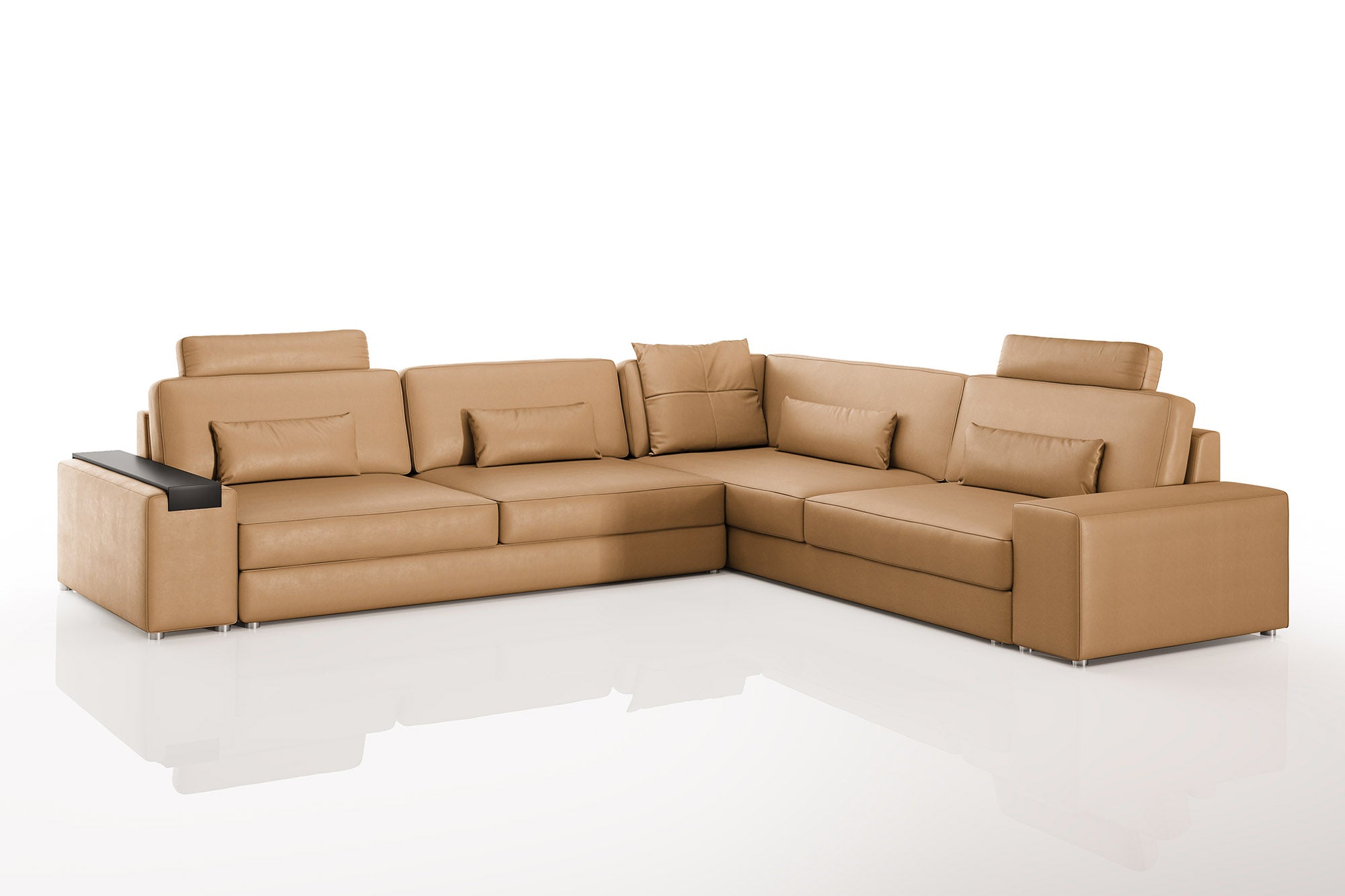 Los Angeles II Modern Leather L-Sectional