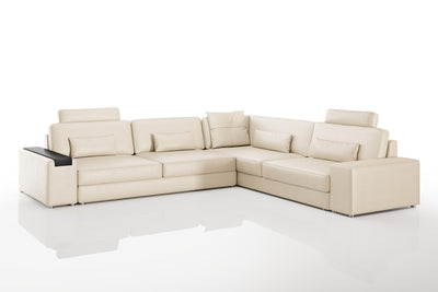 Los Angeles II Modern Leather L-Sectional