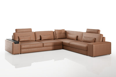 Los Angeles II Modern Leather L-Sectional