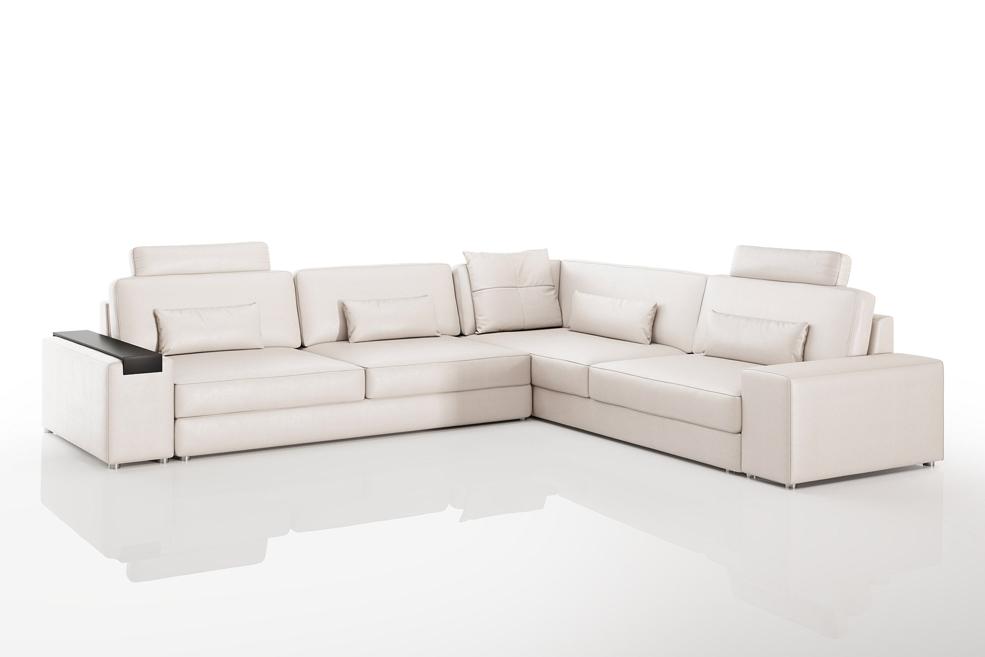Los Angeles II Modern Leather L-Sectional