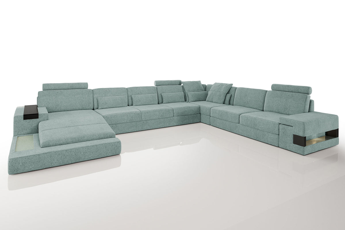 Los Angeles LG Fabric U-Chaise Sectional Large