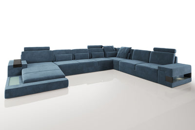 Los Angeles LG Fabric U-Chaise Sectional Large