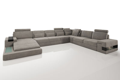 Los Angeles LG Fabric U-Chaise Sectional Large