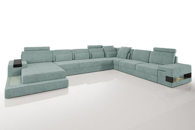 Los Angeles LG Fabric U-Chaise Sectional Large