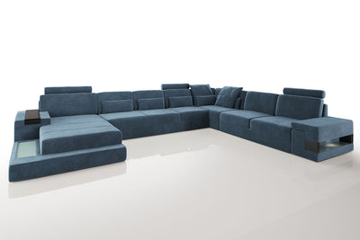 Los Angeles LG Fabric U-Chaise Sectional Large
