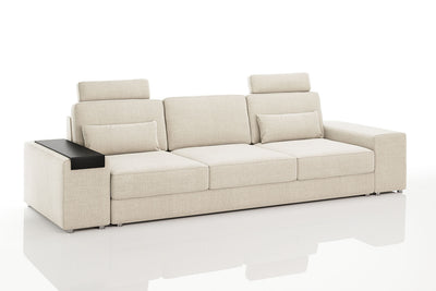 Los Angeles Modern Fabric 3 Seater Sofa