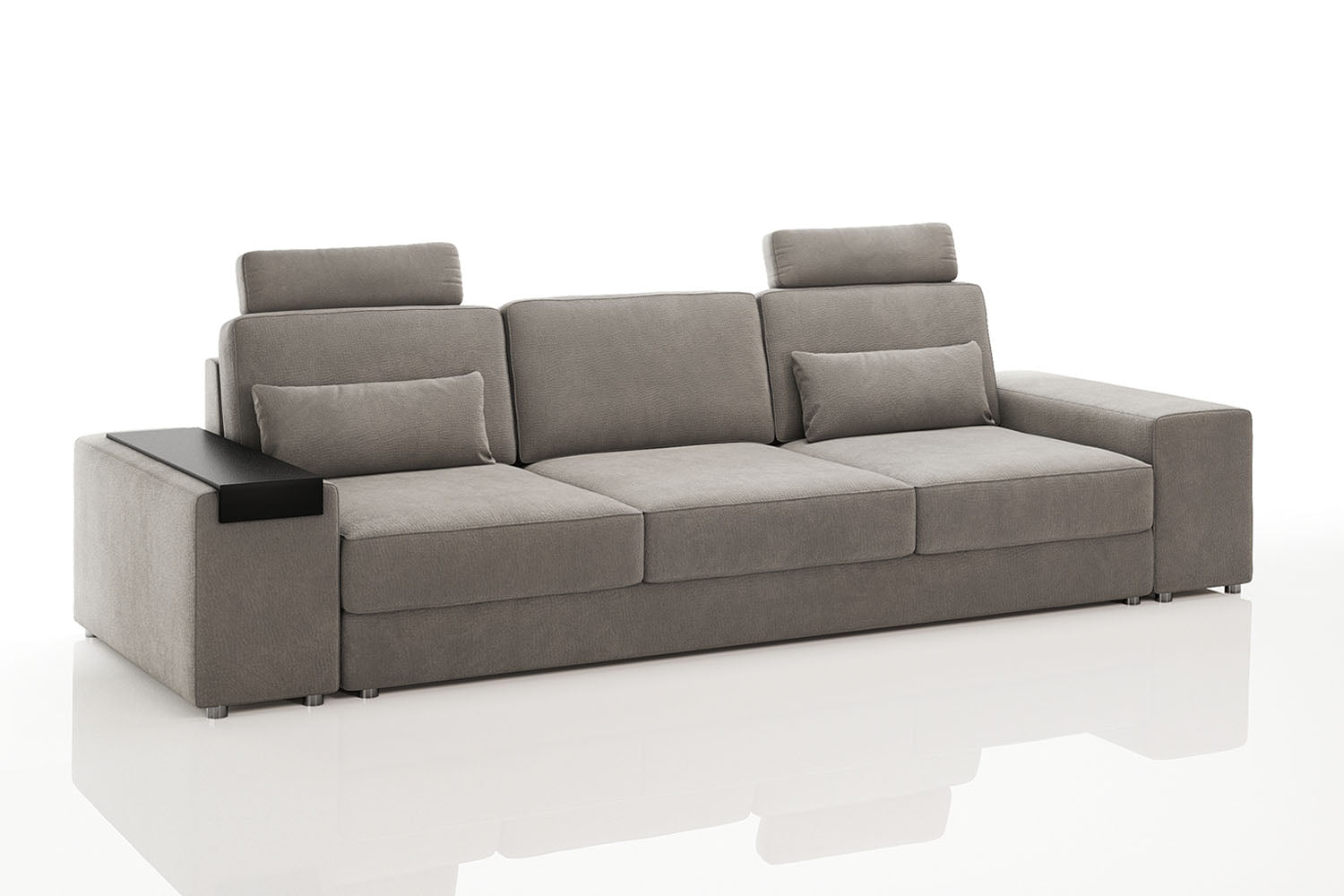 Los Angeles Modern Fabric 3 Seater Sofa