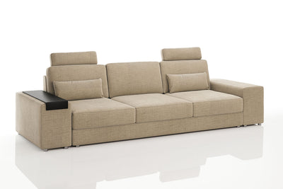 Los Angeles Modern Fabric 3 Seater Sofa