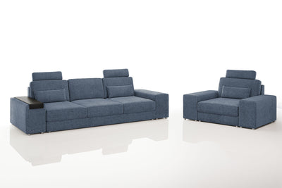 Los Angeles Modern Fabric Sofa Set
