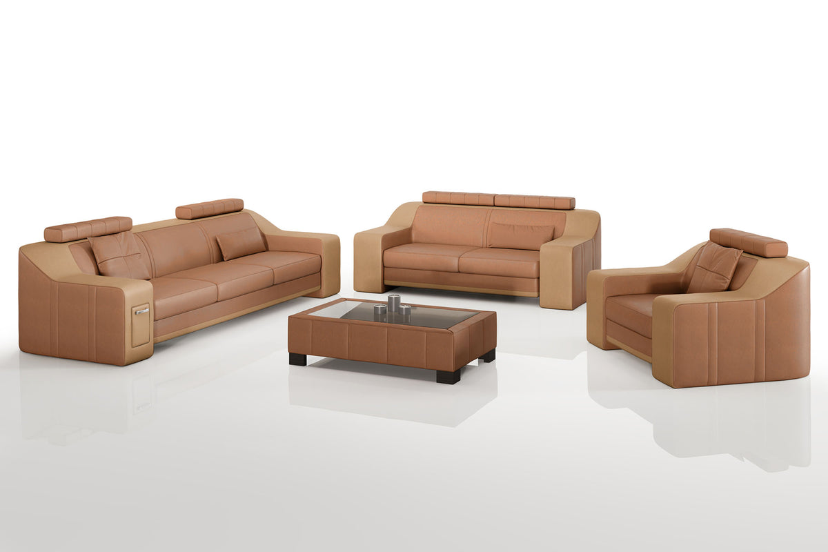 California Leather Sofa Set