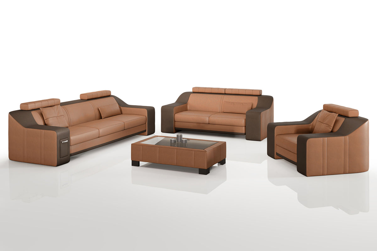 California Leather Sofa Set