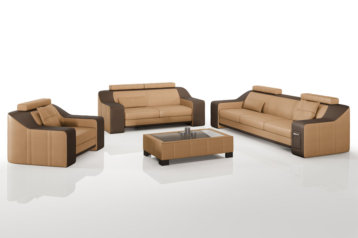 California Leather Sofa Set