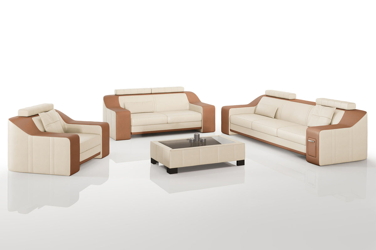 California Leather Sofa Set