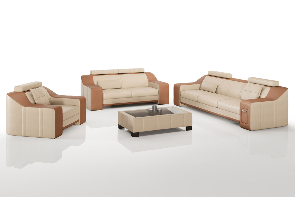 California Leather Sofa Set