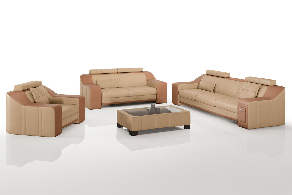 California Leather Sofa Set
