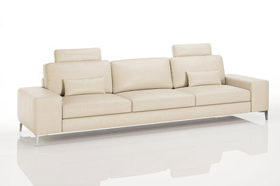New York Modern Leather 3 Seater Sofa