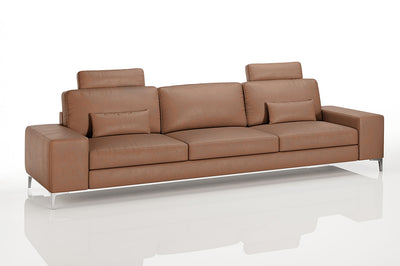 New York Modern Leather 3 Seater Sofa