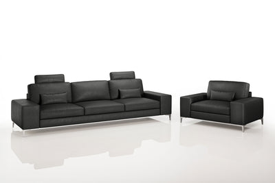 New York Modern Leather Sofa Set