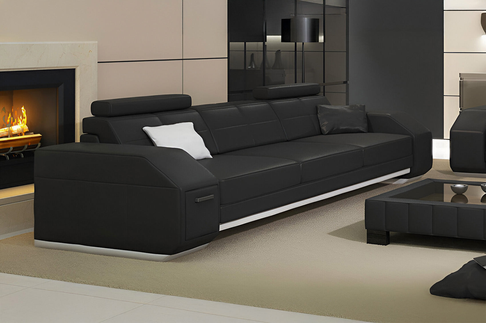 New Jersey Leather Sofa Set