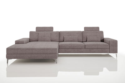 New York III Modern Fabric Chaise Sofa