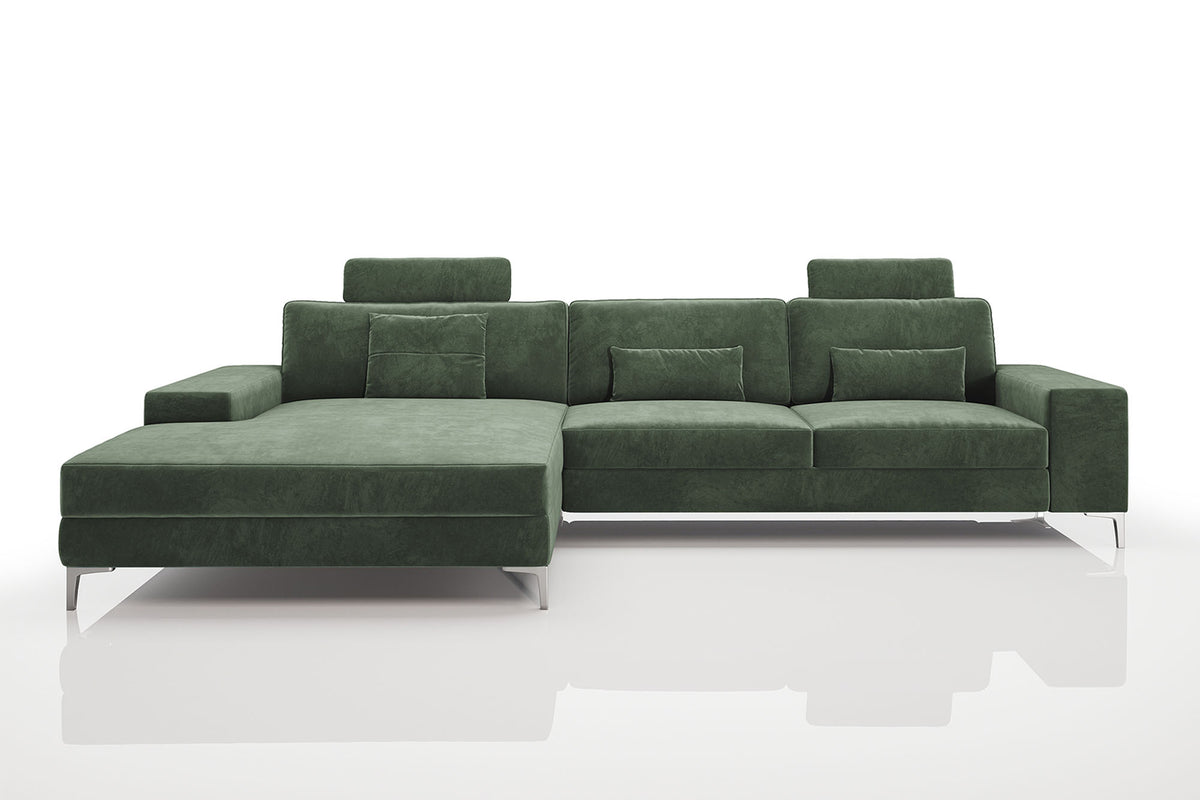 New York III Modern Fabric Chaise Sofa