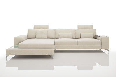 New York III Fabric Chaise Sofa