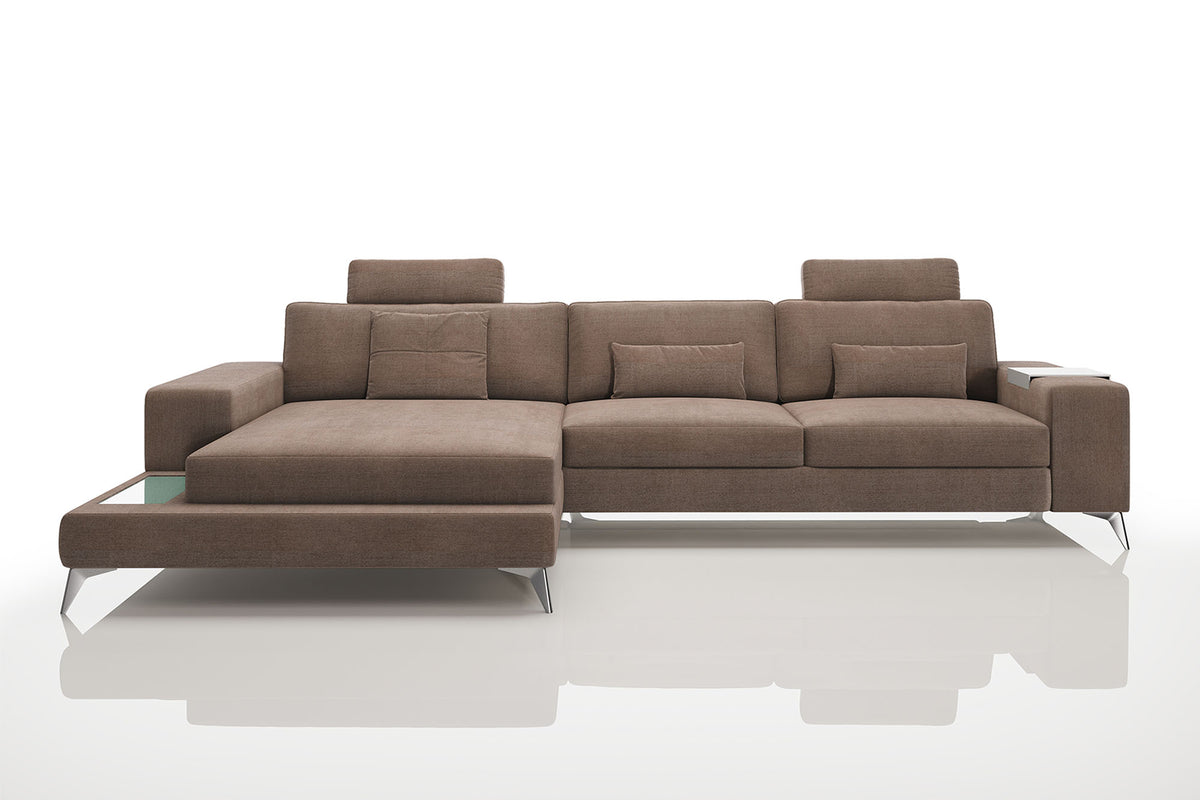 New York III Fabric Chaise Sofa