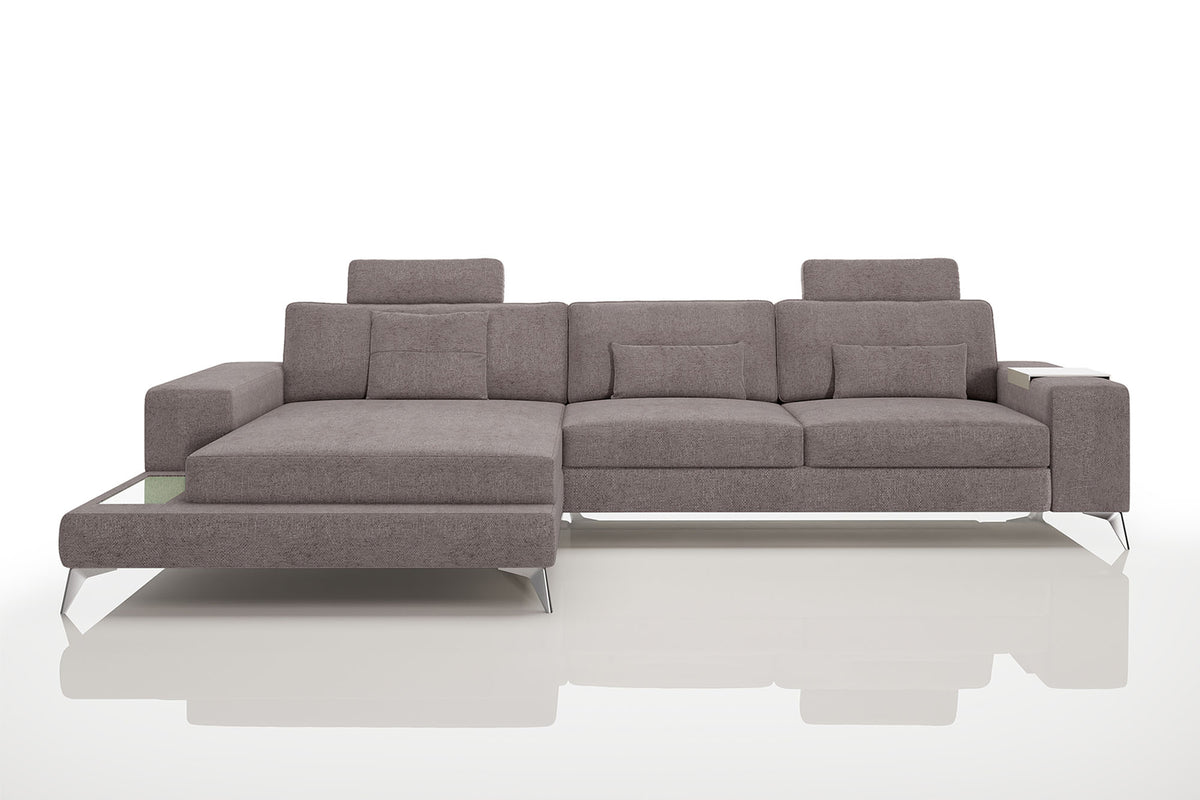 New York III Fabric Chaise Sofa